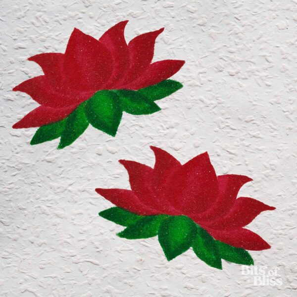 Lotus Flower Ready Rangoli - Set of 2