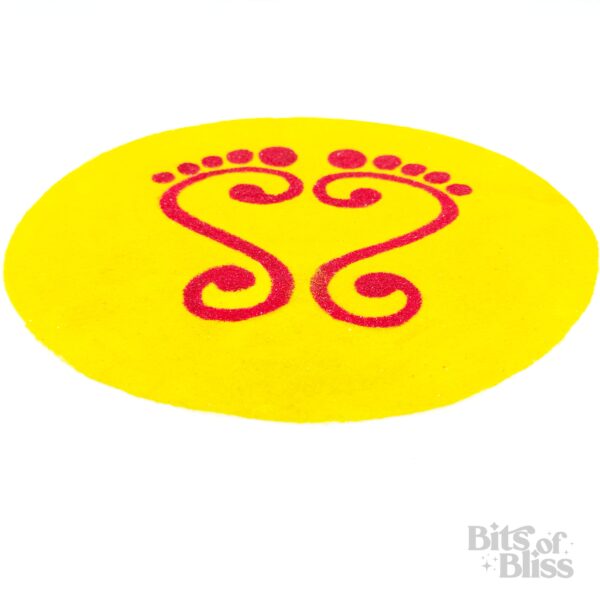 Lakshmi Footprints on Circle Ready Rangoli - Image 4